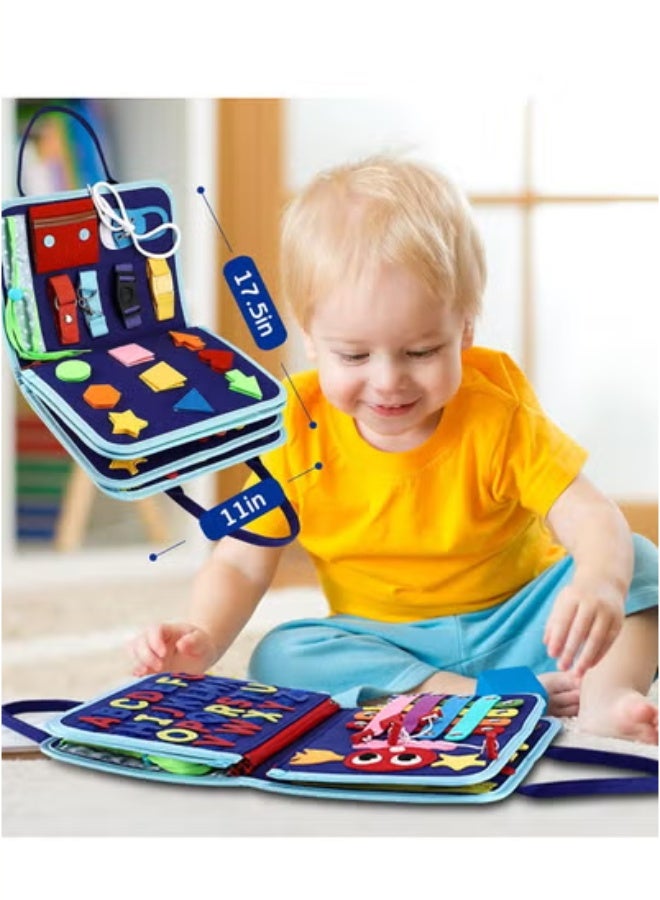general Toddler Busy Board Montessori Toys for 1 2 3 4 Year Old, Sensory Board Educational Activities for Learning Fine Motor Skills, Gifts for Girls Boys, Travel Toys for Airplane Car - Image 5