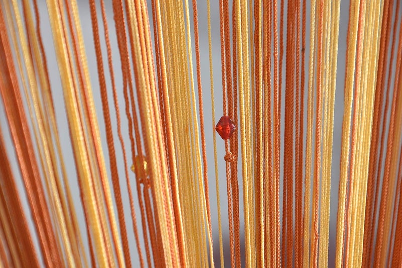 KACHVI Ace International Exports Polyresin Classic Door Curtain 9 Feet Orange  - Image 3