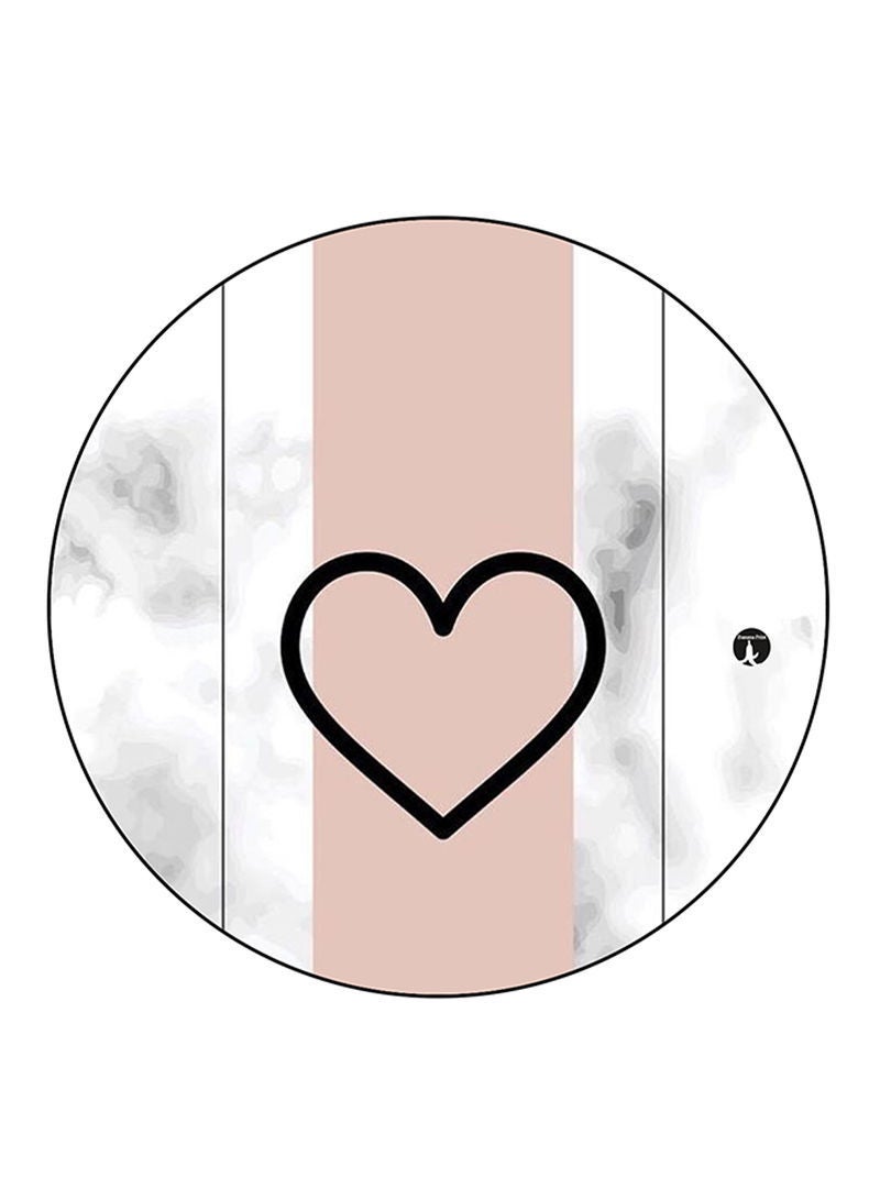 Heart Printed Mouse Pad  Multicolour