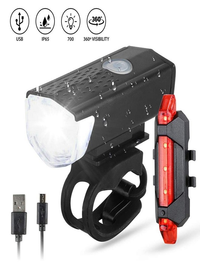 FASTPED®Bicycle LED USB Rechargeable Head Light and Tail Light (Combo) - Image 3