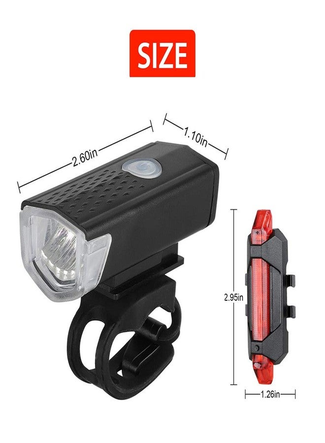 FASTPED®Bicycle LED USB Rechargeable Head Light and Tail Light (Combo) - Image 5