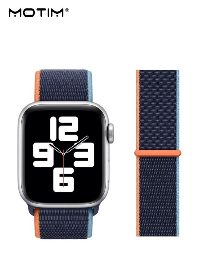 Motim 2 Pack Apple Watch Strap 42mm/44mm/45mm/46mm/49mm for iWatch Series 11/10/9/8/7/6/SE, Nylon Watchband Replacement Strap - Image 3