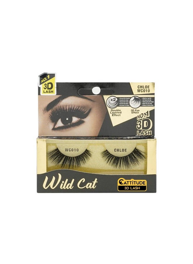 EBIN NEW YORK Chloe Wild Cat 3D Lashes  - Image 1