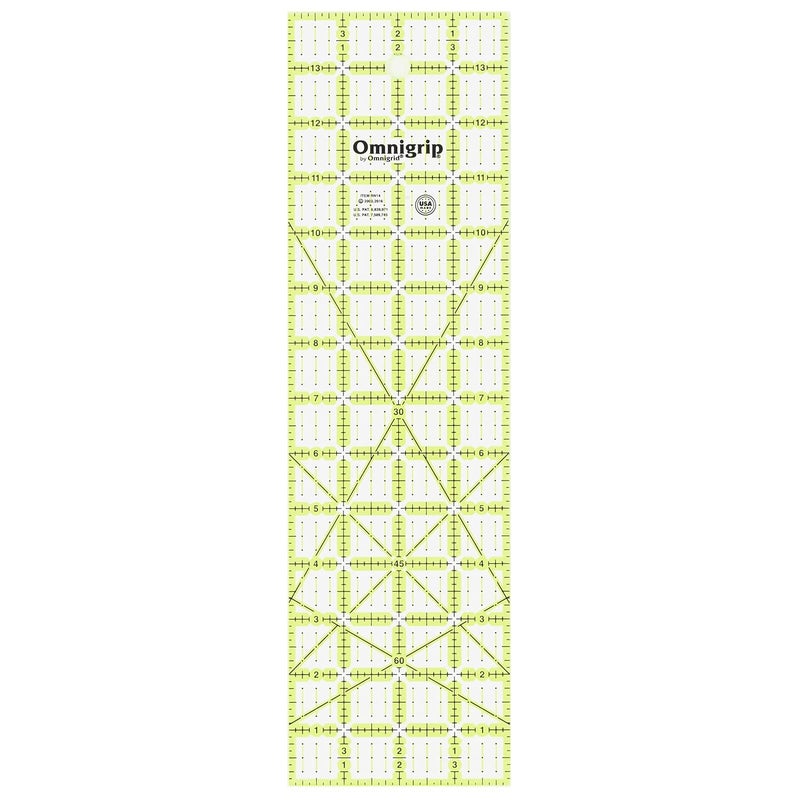 Omnigrid Omnigrip by Non-Slip Ruler, 4" x 14" - Image 1