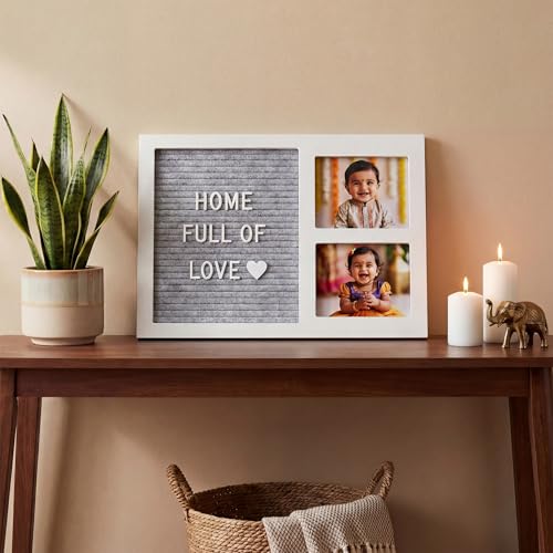 a baby cherry - Baby Picture Frame with Announcement Message Felt Board & Letterboard Letters | My First Year Picture | Ultrasound Picture Frame | white - Image 2