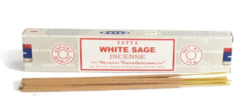 Home Fragrance Incense Prayer Sticks, White Sage, 15g