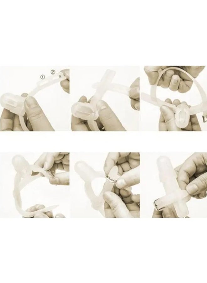زيتروك عضاضة سيليكون لحماية الأصابع للأطفال - شفافة - Image 4