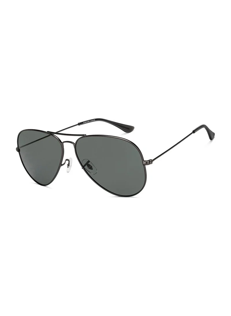 VINCENT CHASE Unisex Polarized Aviator Sunglasses VC S16180