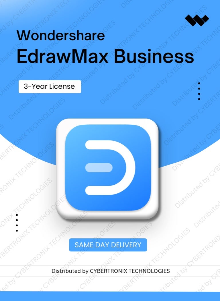 ووندشر EdrawMax للأعمال | 3 سنوات | ترخيص رقمي | توصيل في نفس اليوم