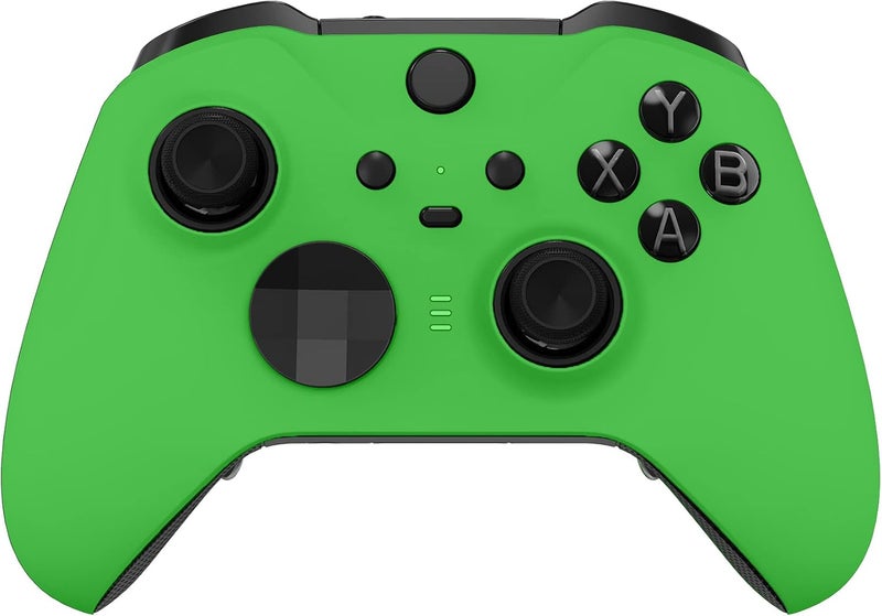 eXtremeRate غطاء لوحة أمامية بقبضة ناعمة خضراء من eXtremeRate، مجموعة استبدال الغلاف الأمامي لوحدة تحكم Xbox One Elite Series 2 موديل 1797 - تشمل حلقات الإبهام المميزة - Image 1