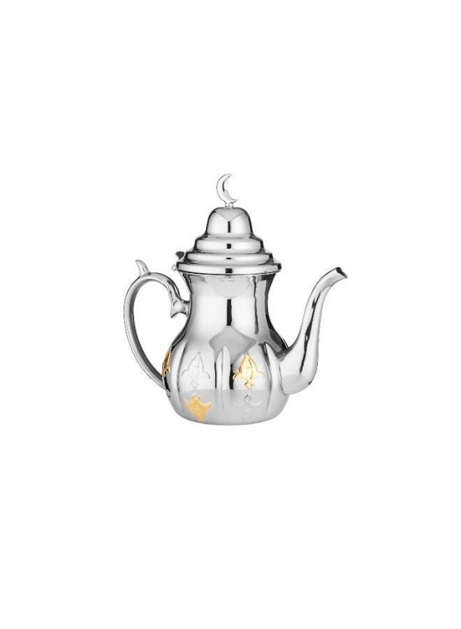 Squalo ✨ Premium Crescent Stainless Steel Teapot – 1.36 Liter (48oz) Capacity | Elegant Arabic Design for Refined Hospitality ☕🌙 - Image 2