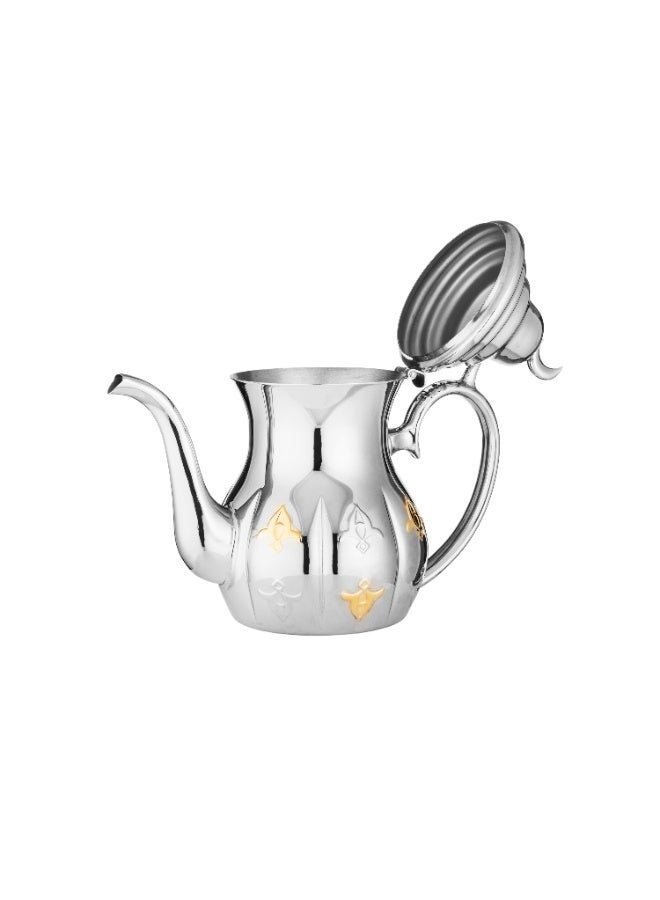 Squalo ✨ Premium Crescent Stainless Steel Teapot – 1.36 Liter (48oz) Capacity | Elegant Arabic Design for Refined Hospitality ☕🌙 - Image 5