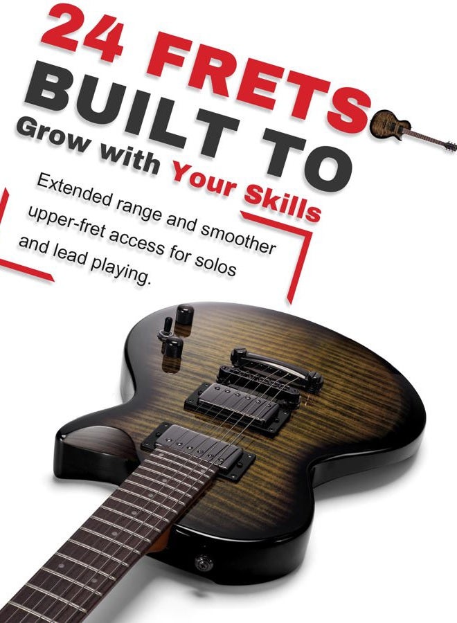 AKLOT LP Full Size Solid Body Electric Guitars for Beginners - Image 3