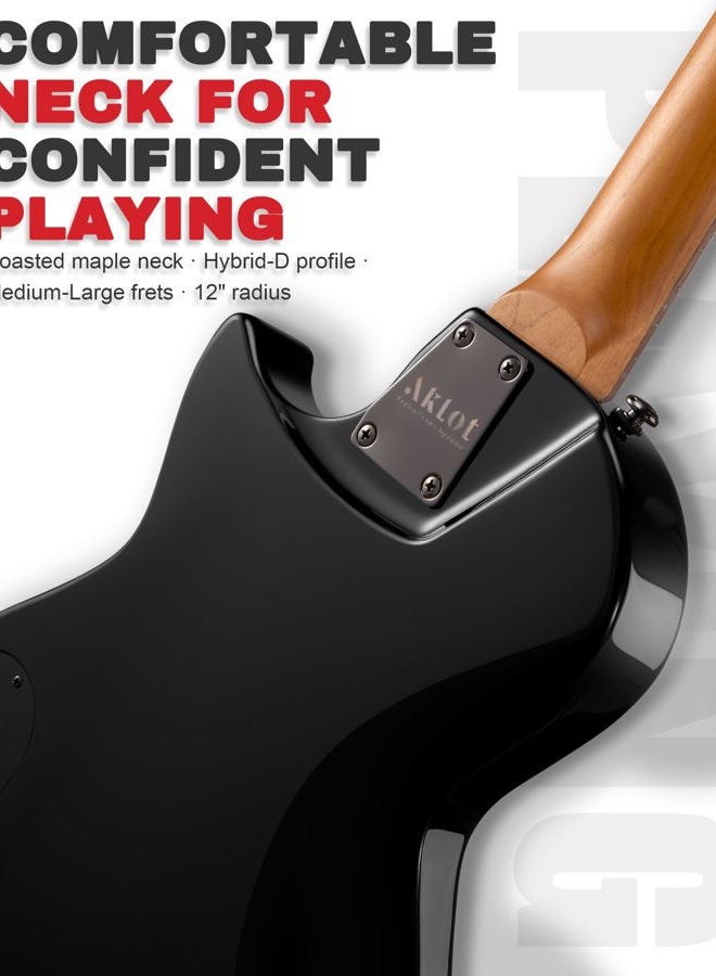AKLOT LP Full Size Solid Body Electric Guitars for Beginners - Image 5
