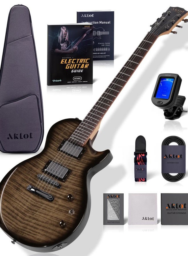 AKLOT LP Full Size Solid Body Electric Guitars for Beginners - Image 1