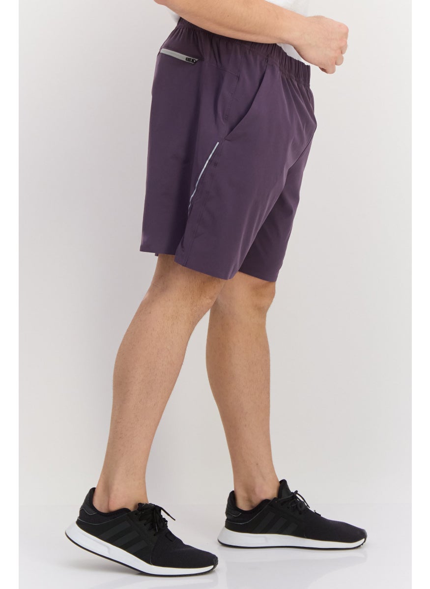 Eddie Bauer Men Sportswear Fit Training Shorts, Purple  - Image 3