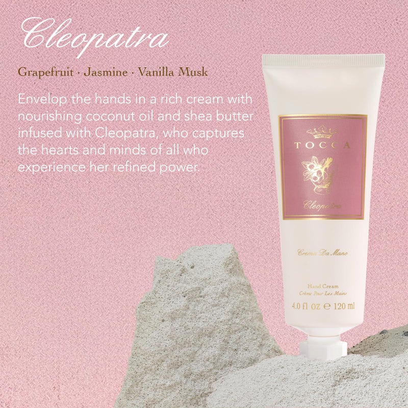 Tocca Crema de Mano, Cleopatra Hand Cream, 4 oz - Grapefruit, Jasmine, Vanilla Musk - Moisturizing, Quick Absorbing - Image 3