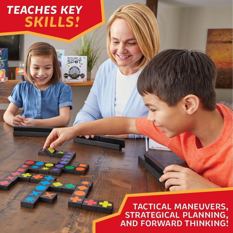 Mindware Qwirkle Board Game 2023 Edition - Includes 108 Qwirkle Tile Pieces, 4 Trays, Storage Bag, and Rule Book - Image 5