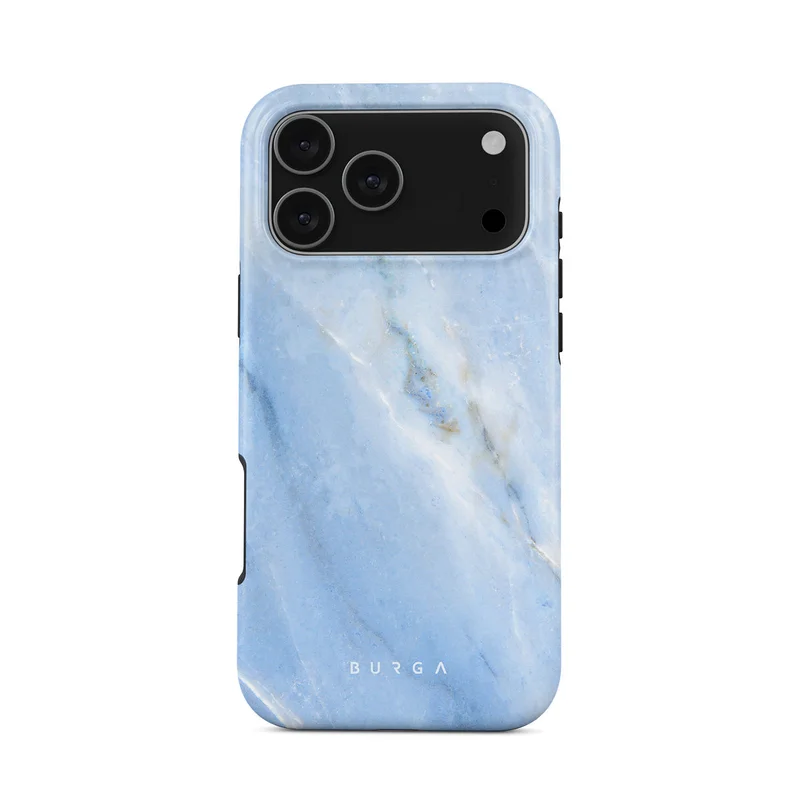BURGA iPhone 17 Pro Max Fluffy Cloud Premium Case Compatible with Hybrid Dual-Layer Hard Shell + Silicone Protection - Scratch-Resistant Shockproof Mobile Cover