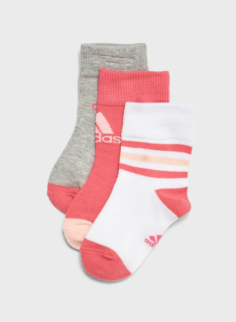 Adidas 3 Pack Ankle Socks