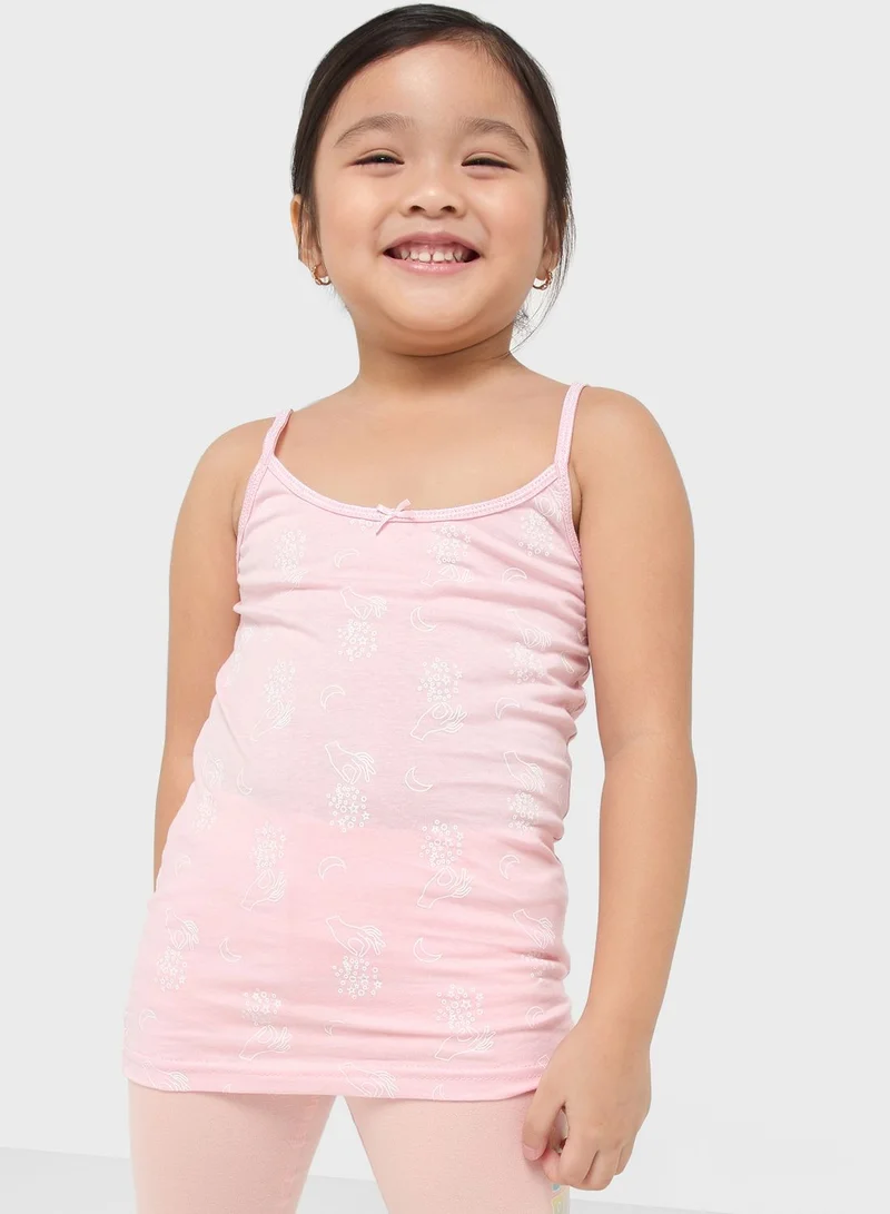Pinata Pack Of 3 Printed Girls Camisole