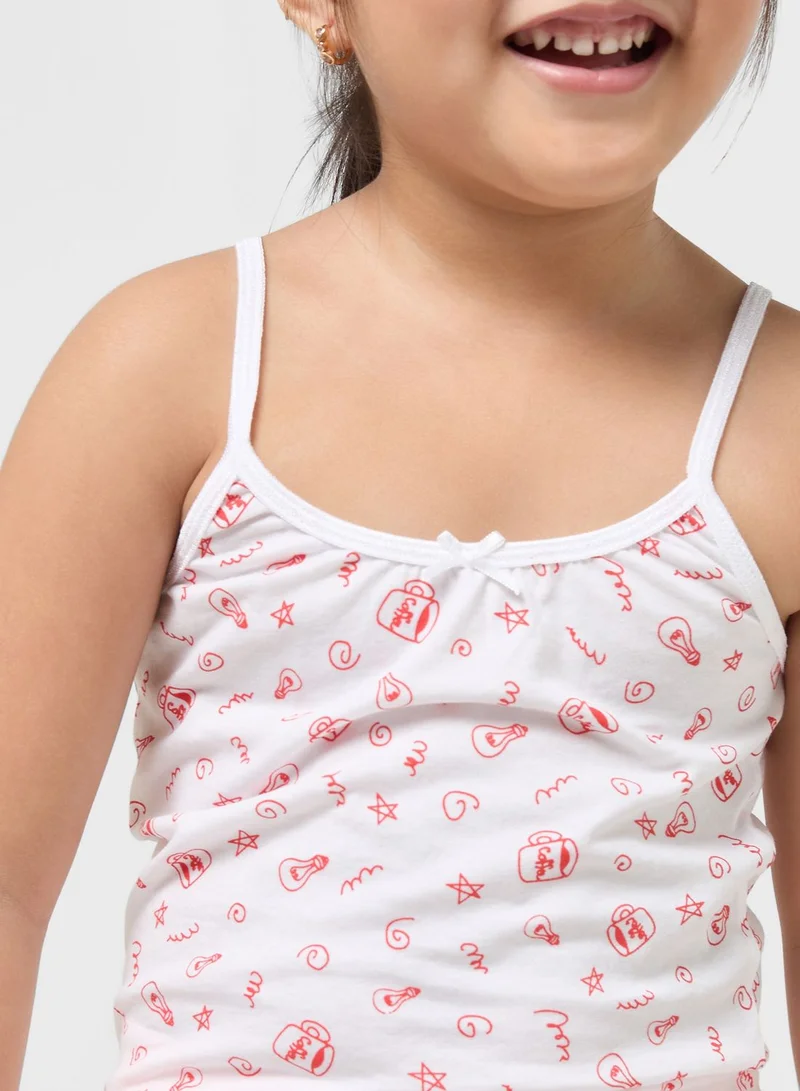 Pinata Pack Of 3 Printed Girls Camisole