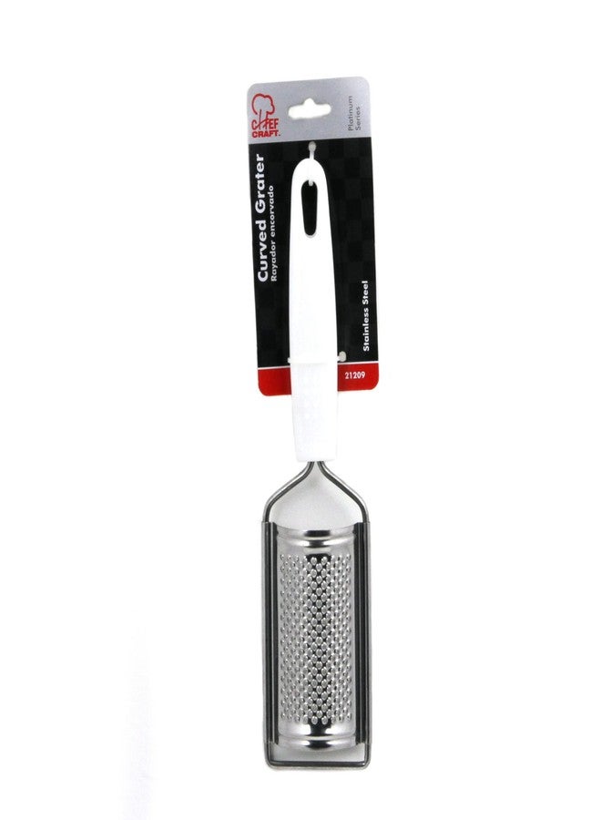 شيف كرافت مبشرة/مبشرة قشر الليمون المنحنية المصنوعة من الفولاذ المقاوم للصدأ من شيف كرافت سيليكت، طولها 9.75 بوصة، لون أبيض - Image 2