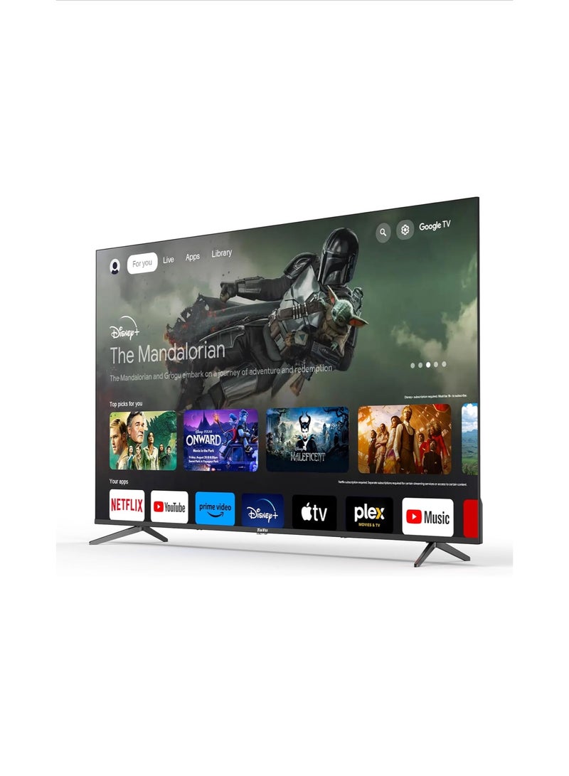تلفزيون تو تو تلفزيون ذكي بدقة ‎4K UHD‎ مقاس ‎65‎ بوصة، مزوّد بجهاز استقبال مدمج، يعمل بنظام ‎Google TV‎ مع ‎Chromecast‎ و‎Google Assistant‎ مدمجين، تحكم صوتي بدون استخدام اليدين، صوت ‎Dolby Audio‎، تقنية ‎HDR10‎ وتقنية ‎Micro Dimming‎، بتصميم بلا حواف. الطراز: ‎65P635‎ باللون الأسود - Image 4