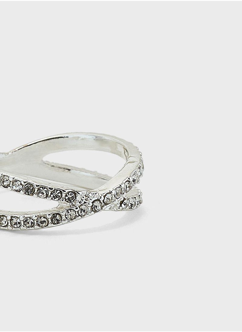 Claires Kids Criss Cross Ring  - Image 3
