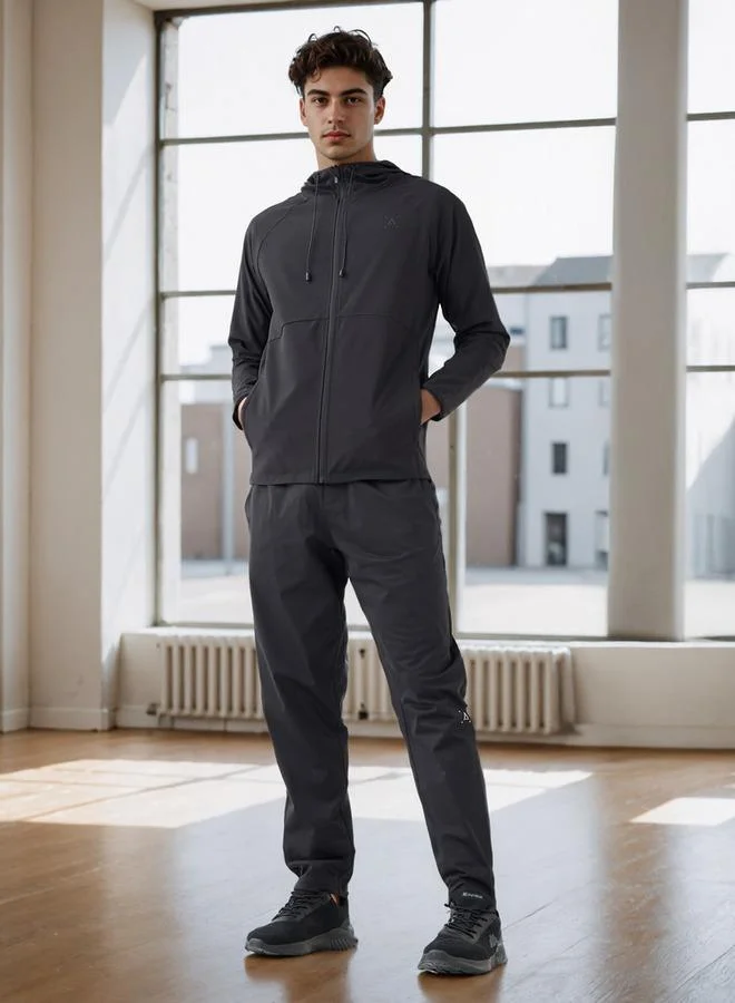 آكتف Regular Fit Zip Through Performance Hoodie