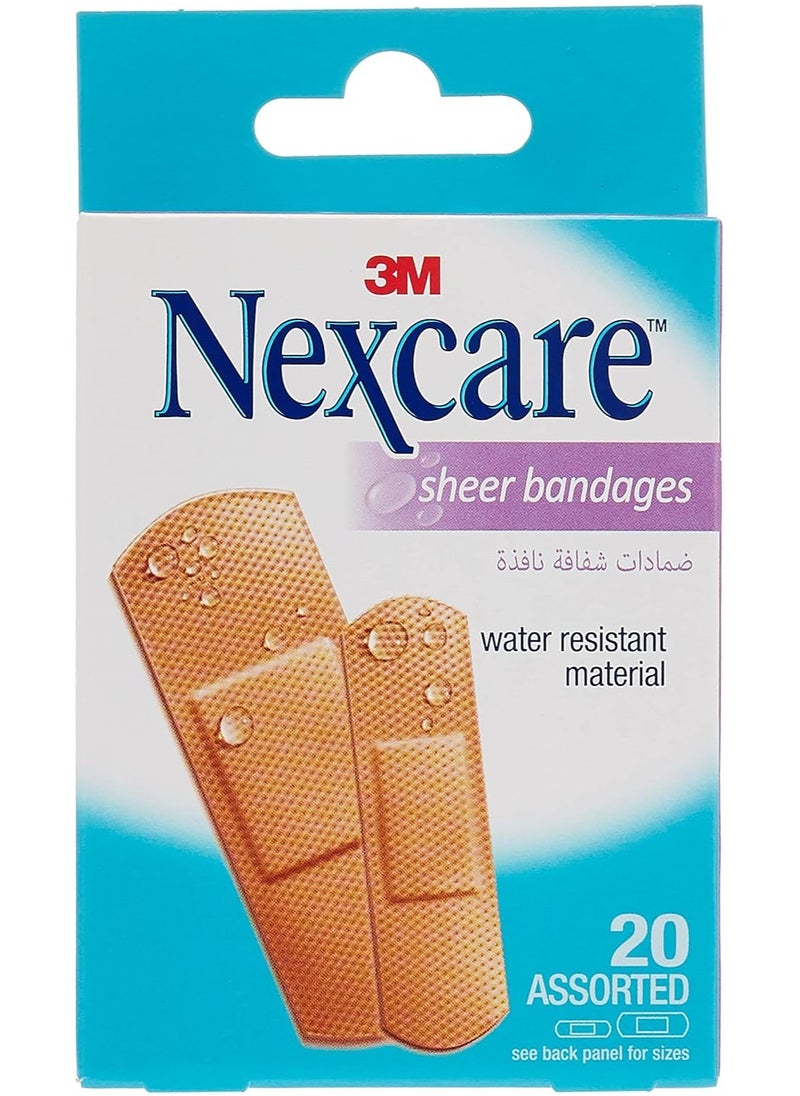 Nexcare - Sheer Bandages 20 Piece - Image 1