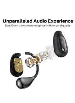 Monster Open Ear AC210 Headphones, Bluetooth 5.4 Earphones Stereo Sound, Wireless Headphones 30 Hours Playback, Type-C Charging, HD Clear Calls, Touch Control, IPX5 Waterproof Open Ear Earbuds  - Image 3