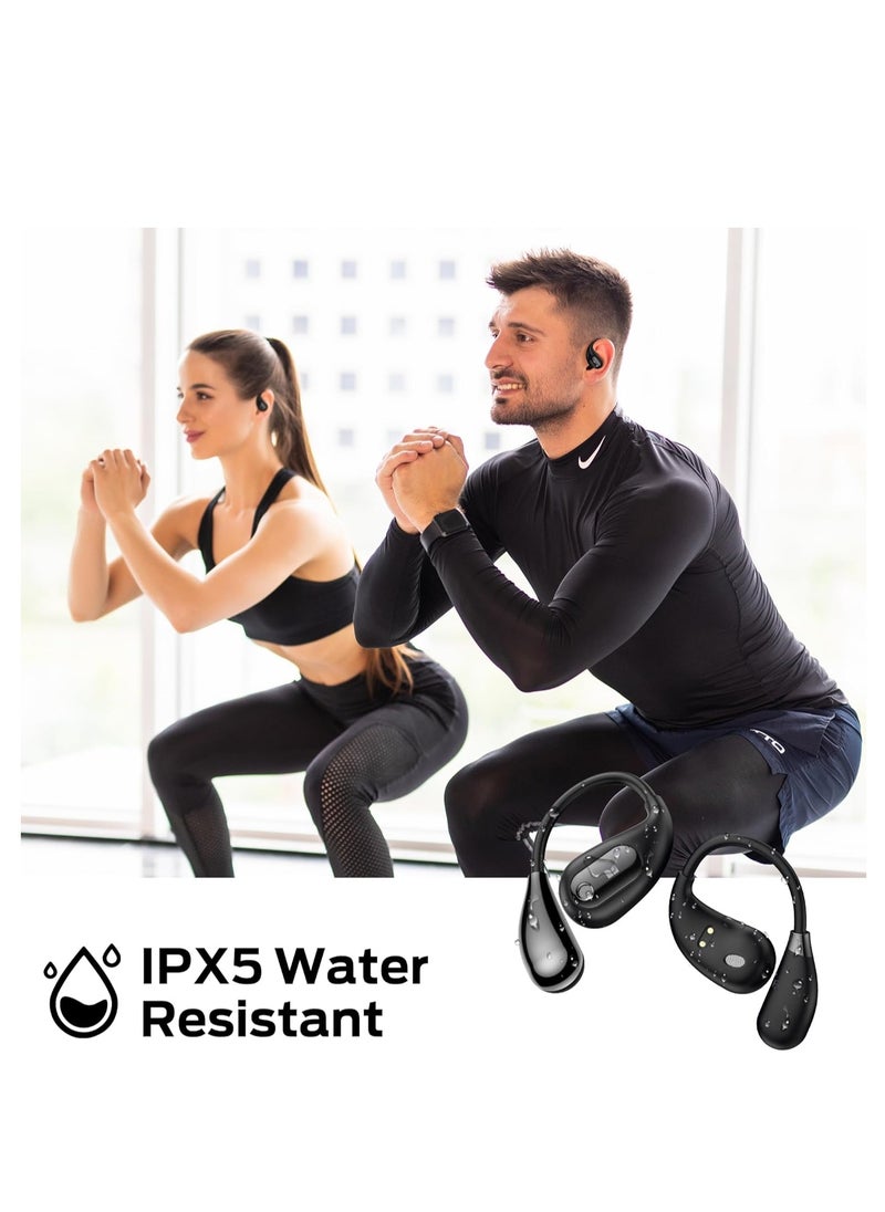 Monster Open Ear AC210 Headphones, Bluetooth 5.4 Earphones Stereo Sound, Wireless Headphones 30 Hours Playback, Type-C Charging, HD Clear Calls, Touch Control, IPX5 Waterproof Open Ear Earbuds  - Image 4