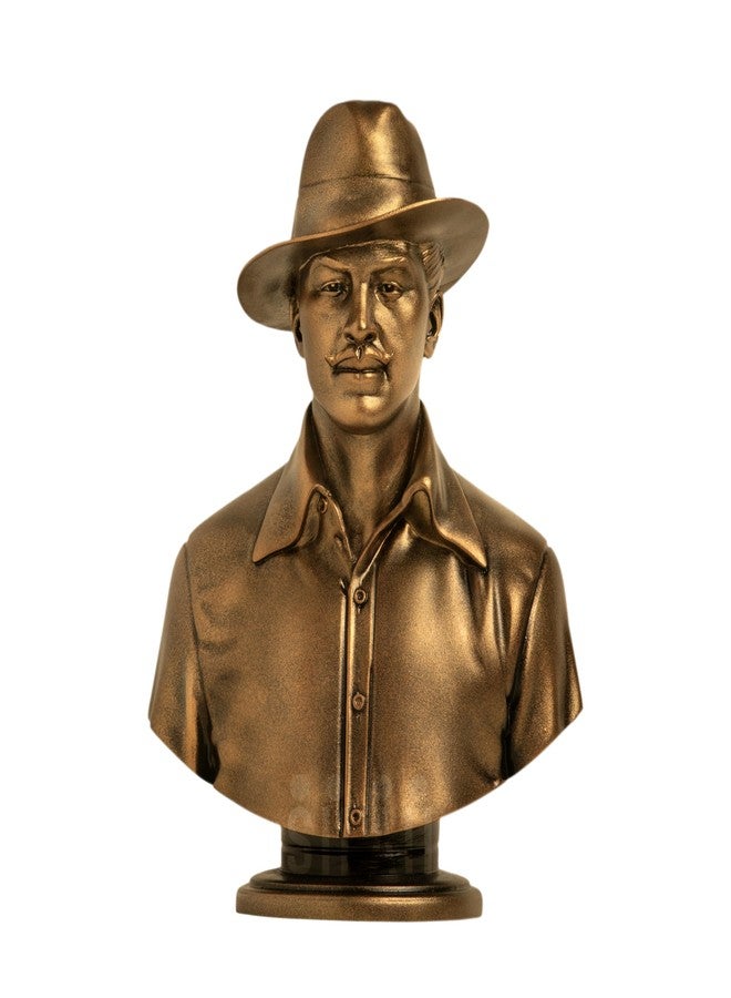 SILAII Bhagat Singh Bust Sculpture (Antique Bronze, 8 Inch) - Image 1