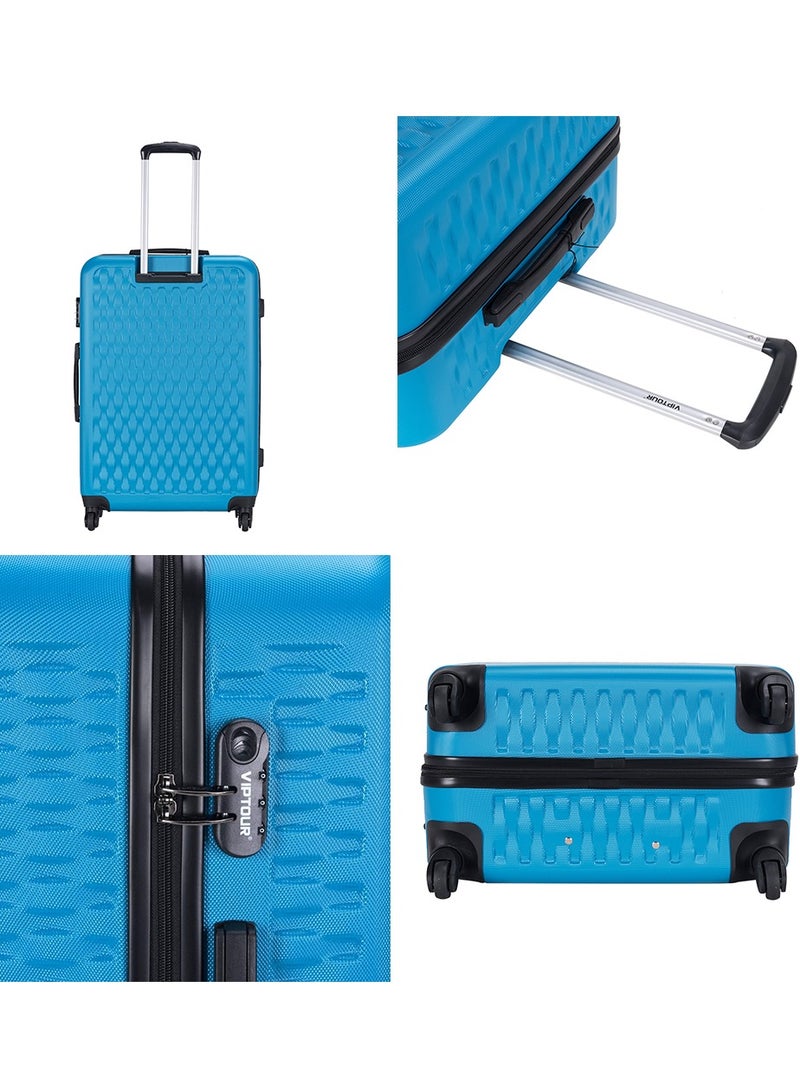 فيبتور مجموعة حقائب سفر بعجلات من 3 قطع ABS ذات جوانب صلبة، عجلات دوارة مع قفل أرقام 20/24/28 بوصة - Image 3