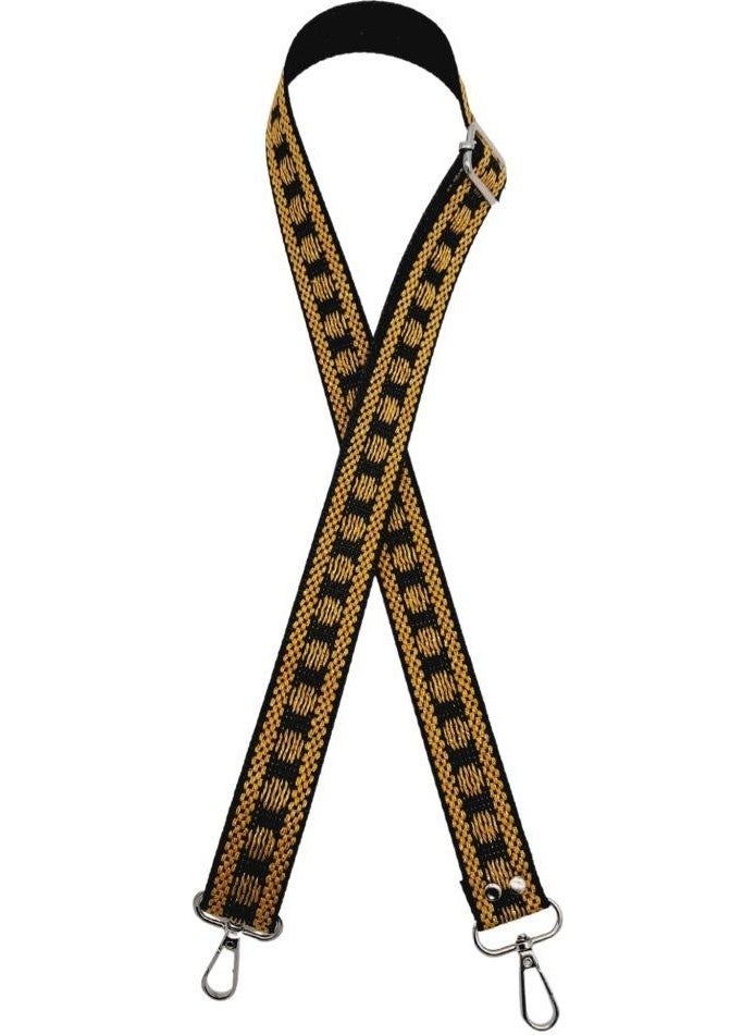 Angel Çanta Aksesuar Angel Bag Accessory 120X3 cm Polyester Column Bag Handle Black Gold Glitter Silver Metallic  - Image 2