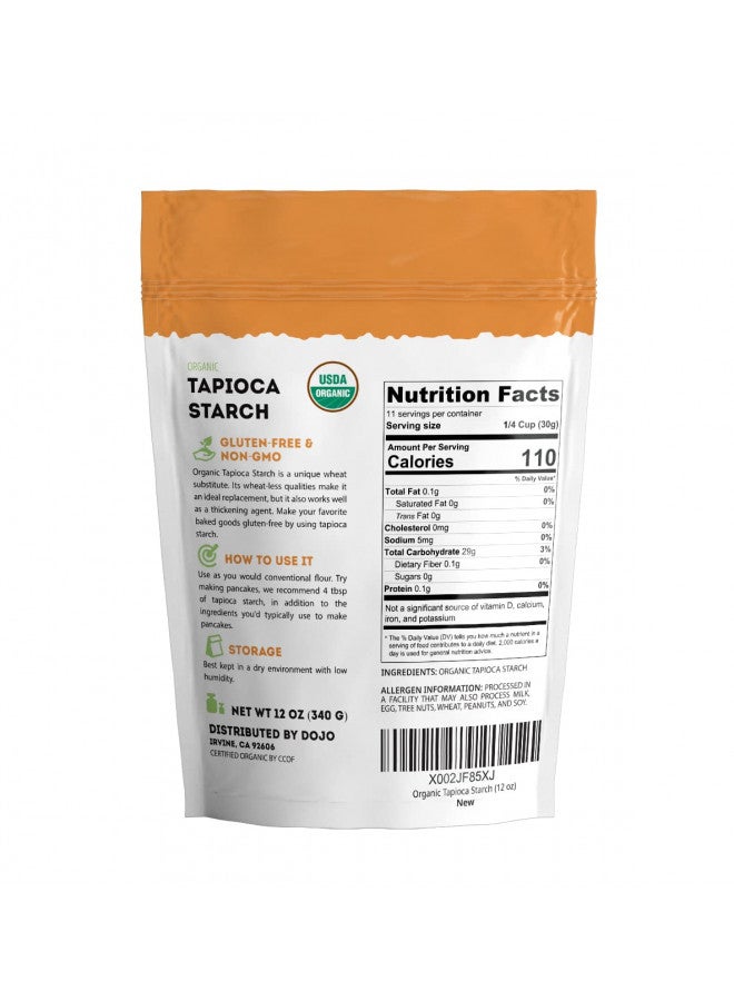 Kate Naturals Kate Naturals Tapioca Starch Flour for Baking & Soups (12oz). USDA Organic Tapioca Flour for Boba, Body Butter, Keto & Vegan. Non-GMO, Gluten Free Tapioca Flour Organic for Cooking  - Image 4