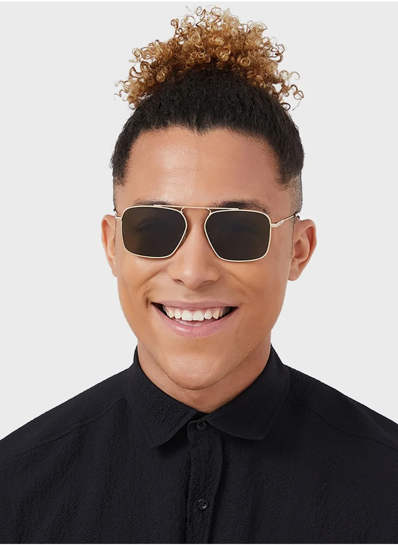 30 سندايز Roux Rectangular   Sunglasses