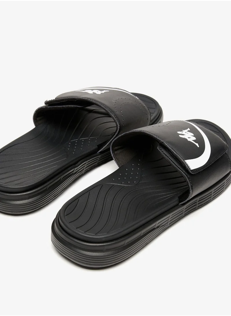 كابا Men's Logo Print Slip-On Slide Sandals