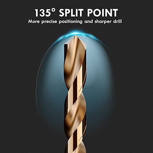 MACXCOIP Metric 16Pcs M35 Cobalt Drill Bit Set, 6mm HSS Cobalt Jobber Drill Bits, for Hardened Metals, Stainless Steel, Cast Iron and Wooden Plastics - Image 2