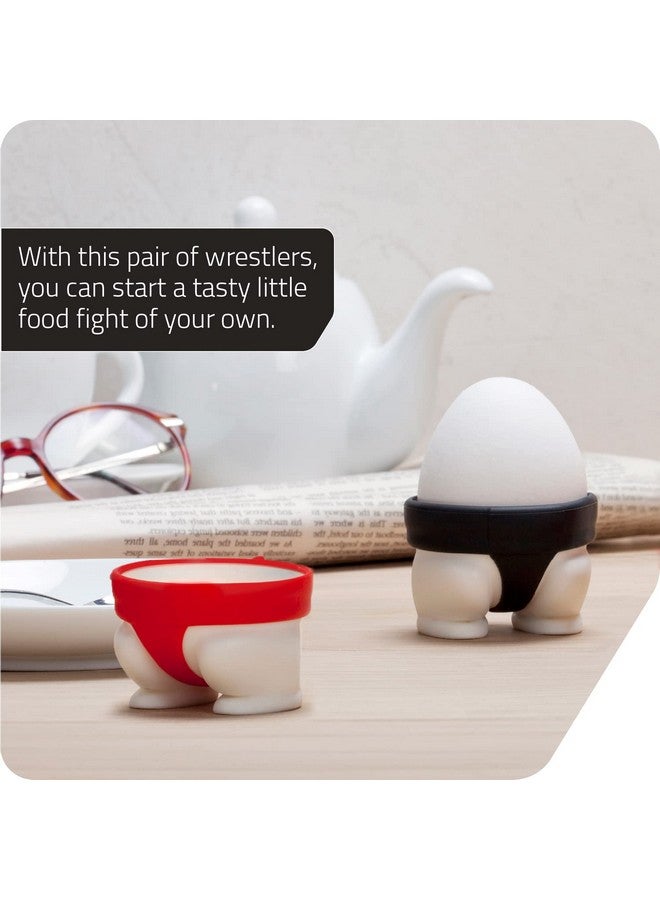 PELEG DESIGN Soft Or Hard Boiled Egg Cup Holders (Set Of 2) Sumo Design - Utensil Kitchen Decor By Peleg Design - Image 3