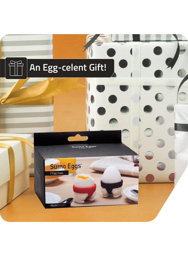 PELEG DESIGN Soft Or Hard Boiled Egg Cup Holders (Set Of 2) Sumo Design - Utensil Kitchen Decor By Peleg Design - Image 5