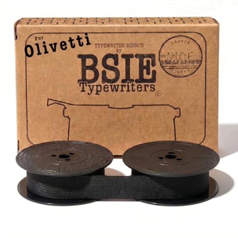 شريط للآلة الكاتبة OLIVETTI - GR4: للاستخدام المكتبي، قماش نايلون، أسود، جودة طباعة عالية التباين - Image 1