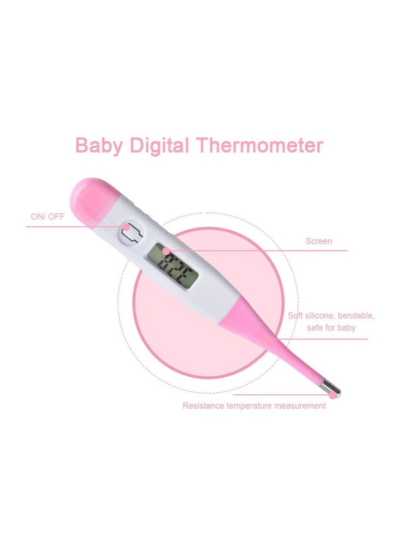 BIG CLICK Baby Healthcare and Grooming Kit 10 PCS Digital Thermometer Comb Nail Clipper Nasal Aspirator Food Feeder Newborn Infant Shower Care Nursery Set - Image 3