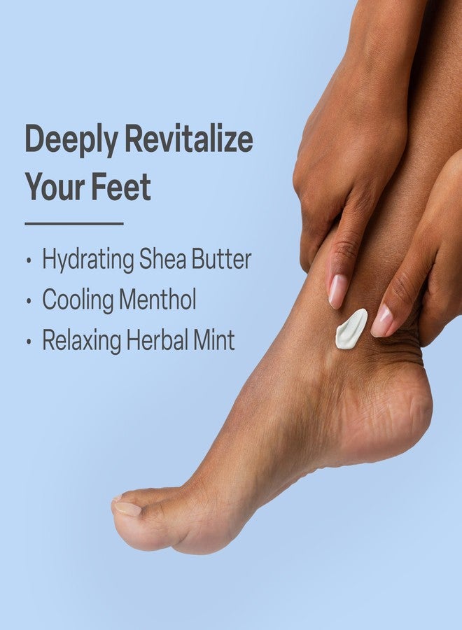 QRxLabs Shea Foot Cream 4 oz - Hydrating & Cooling Formula with 15% Shea Butter, Spearmint, Vitamin E, Glycolic Acid - Non-Greasy, Quick-Absorbing, Paraben-Free - Repair Dry, Cracked Feet - Image 2