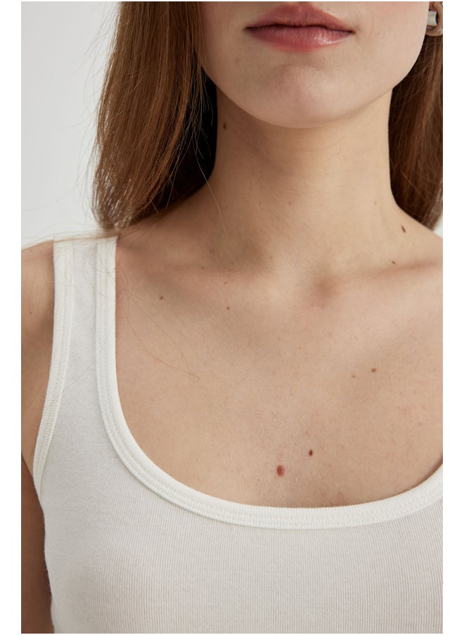 DeFacto - Woman Slim Fit C Neck Sleeveless Knitted Top - Image 1