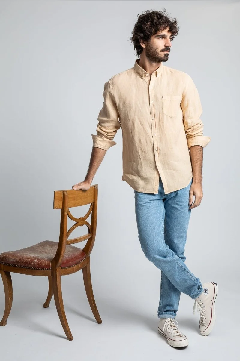 Jaqk Bali Linen Shirt - Sand