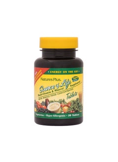 Nature's Plus Naturesplus Source Of Life Multivitamin 30 Vegetarian Tablets Whole Foods Nutritional Supplement With Chelated Minerals Energy Booster Glutenfree 10 Servings  - Image 2