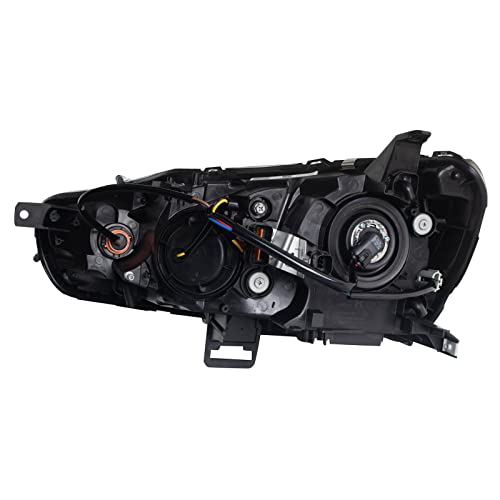 TRQ Right Headlight Assembly Compatible with 2009-2017 Mitsubishi Lancer - Image 4