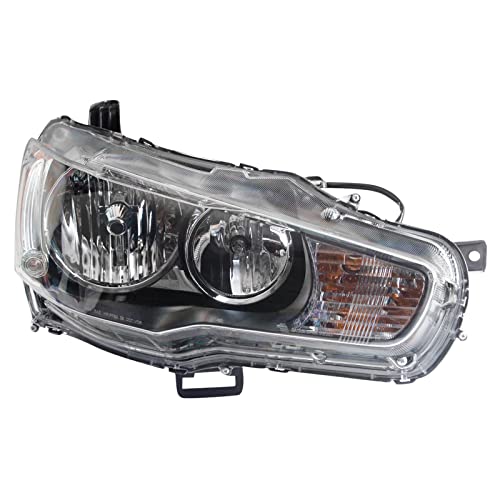 TRQ Right Headlight Assembly Compatible with 2009-2017 Mitsubishi Lancer - Image 5